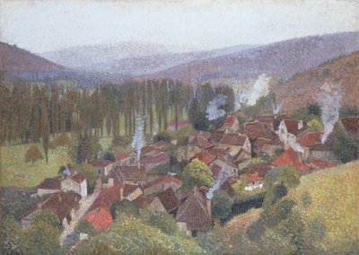 マルクイロルのテラスの眺め、Labastide du Vert、1935 作： Henri Martin