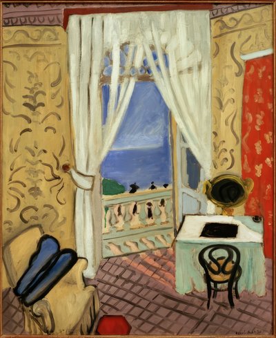 (ヴァイオリンケース付きインテリア 作： Henri Matisse