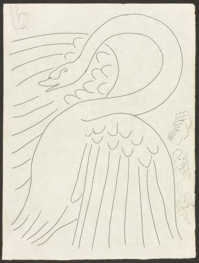 いくつかのソネットマラルメの詩』より扉絵、第24版 作： Henri Matisse