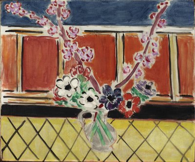 アネモネと桃の花 作： Henri Matisse