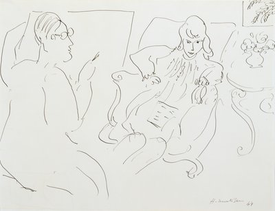 アーティストとモデル 作： Henri Matisse