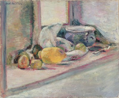 ブルーポットとレモン 作： Henri Matisse