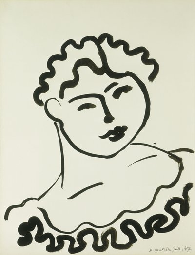 女の胸像（タチ） 作： Henri Matisse