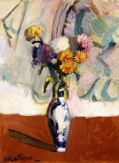 中国花瓶の菊 作： Henri Matisse