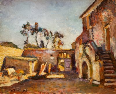 アジャクシオの製粉所の中庭 作： Henri Matisse