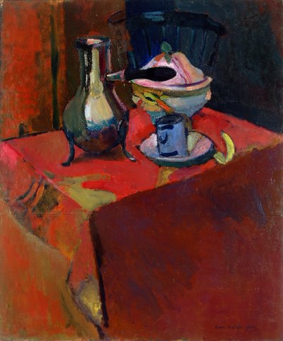 テーブルの上の食器 作： Henri Matisse