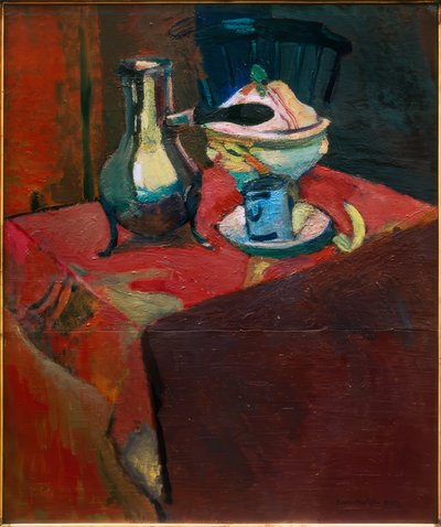 テーブルの上の食器 作： Henri Matisse