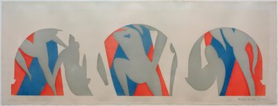 ダンス、グレー、ブルー、ピンク 作： Henri Matisse
