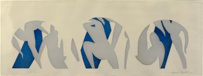 ダンス、グレー、ブルー、ホワイト 作： Henri Matisse