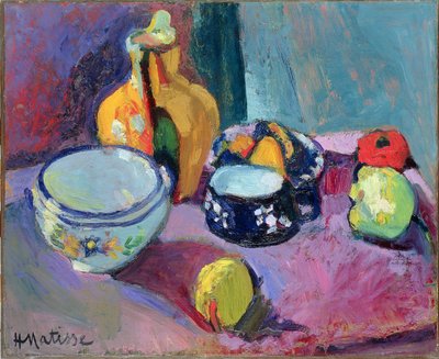 料理とフルーツ 作： Henri Matisse