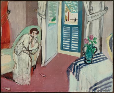 ソファに座る女性 作： Henri Matisse
