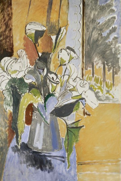 窓辺の花 作： Henri Matisse