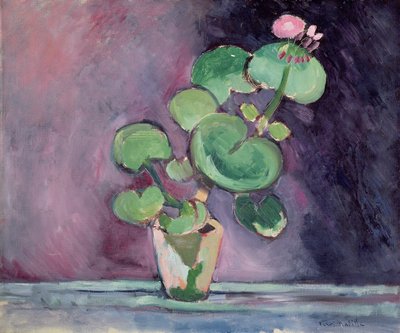 鉢の中のゼラニウム（キャンバスに油彩） 作： Henri Matisse