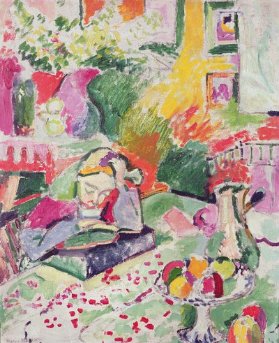 読書する少女（油彩・キャンバス） 作： Henri Matisse