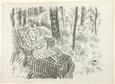 寝台の少女 作： Henri Matisse