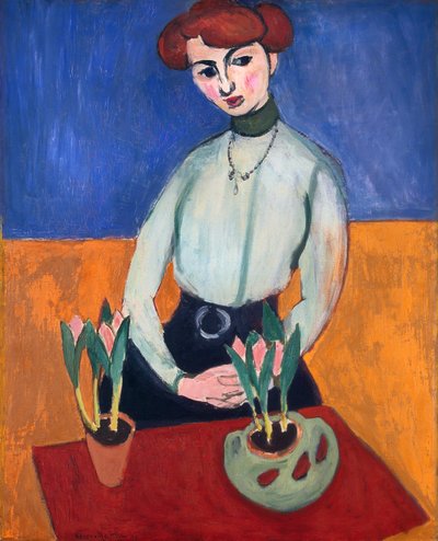 チューリップと少女 作： Henri Matisse