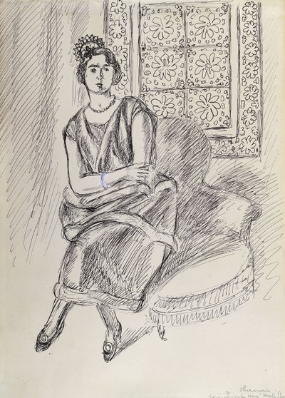 アンリエットとムチャラビエの窓 作： Henri Matisse