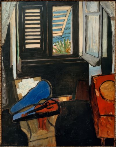 ヴァイオリンのあるインテリア 作： Henri Matisse