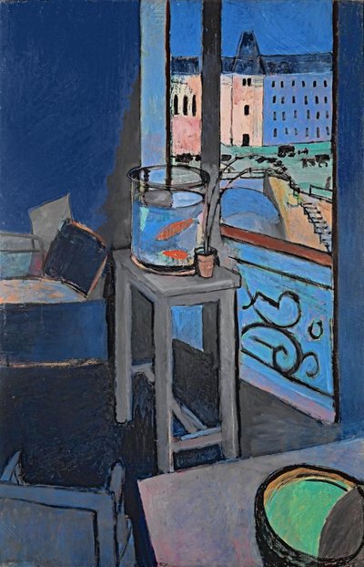 インテリア、金魚鉢 作： Henri Matisse