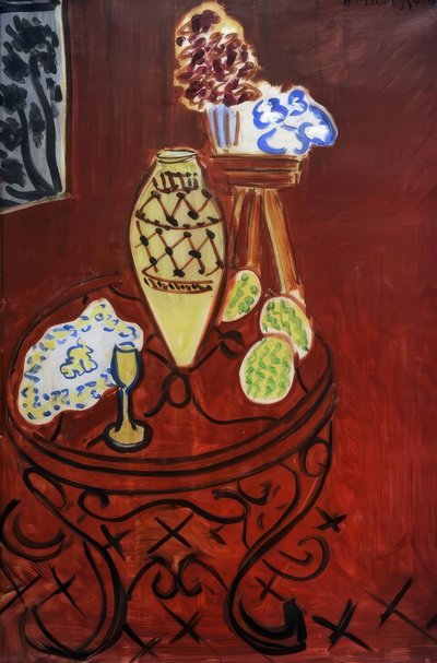 ベネチアンレッドのインテリア 作： Henri Matisse