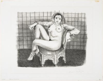 ヒンズー教の若いオダリスク 作： Henri Matisse
