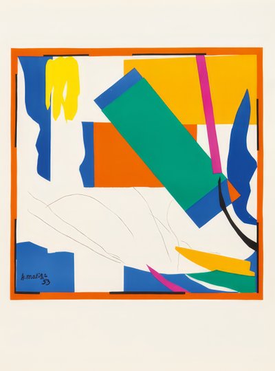 カラーリトグラフ8枚のコンボリュート 作： Henri Matisse