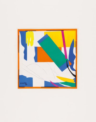 カラーリトグラフ8枚のコンボリュート 作： Henri Matisse