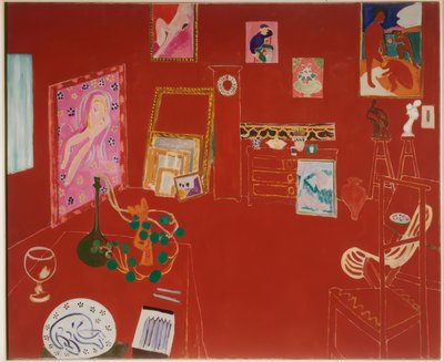 赤いパネル 作： Henri Matisse
