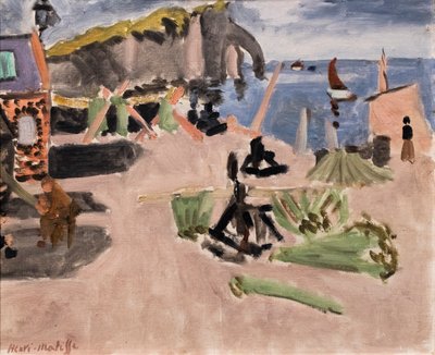 ファレーズ・ダヴァルとコテージ 作： Henri Matisse