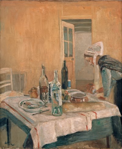 ブルトンのウェイトレス 作： Henri Matisse