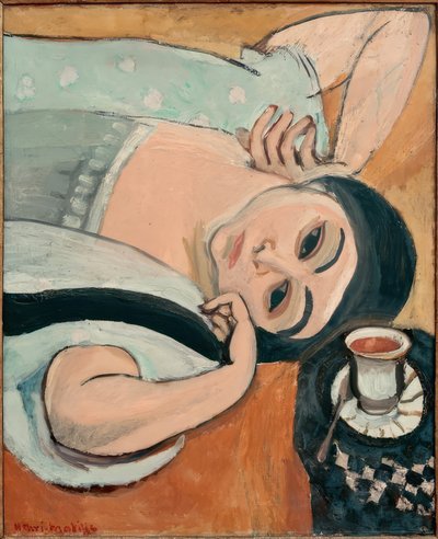 コーヒーを飲むローレット 作： Henri Matisse