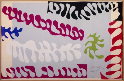 Le lagon de la serie : Jazz 1944 （グワッシュ、切り貼り、キャンバス、紙） 作： Henri Matisse