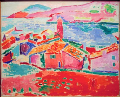 コリウールの屋根 作： Henri Matisse