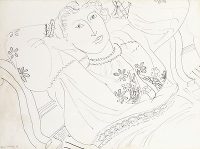 ルーマニアのブラウスを着たリディア 作： Henri Matisse
