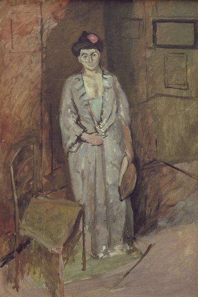 マティス夫人の日本風 1901年 （油彩・カンヴァス 作： Henri Matisse