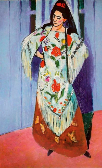 マニラ・ショールを持つマティス夫人 作： Henri Matisse