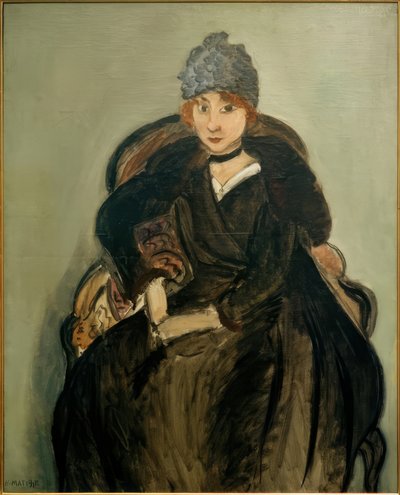 青い帽子のマルグリット 作： Henri Matisse