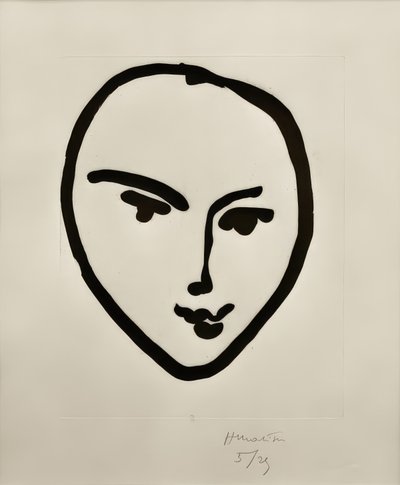 ナディア笑顔のマスク 作： Henri Matisse