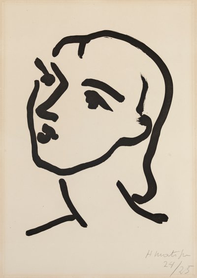 ストレートヘアのナディア 作： Henri Matisse