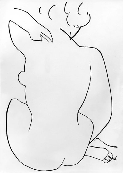 しゃがむ裸の女性 作： Henri Matisse