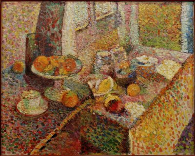 静物：ビュッフェとテーブル 作： Henri Matisse