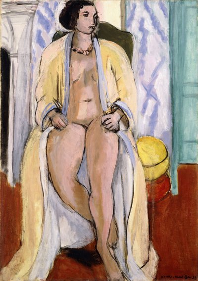 バスローブ姿のヌード 作： Henri Matisse
