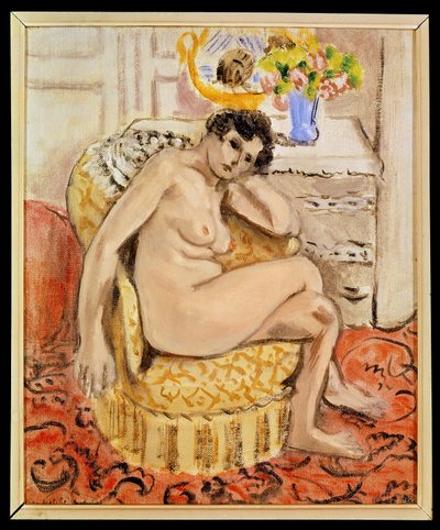 アームチェアのヌード 作： Henri Matisse