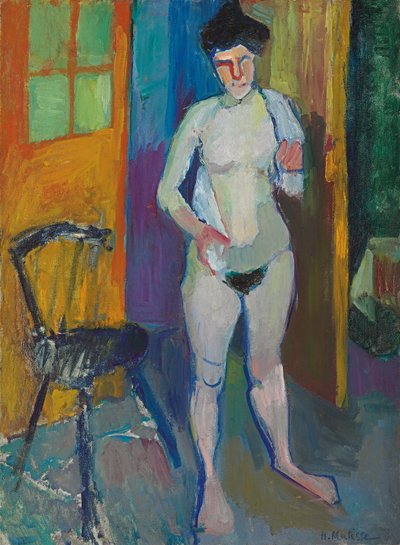 白いタオルを持つ裸婦 1901-1903年頃 油彩・カンヴァス 作： Henri Matisse
