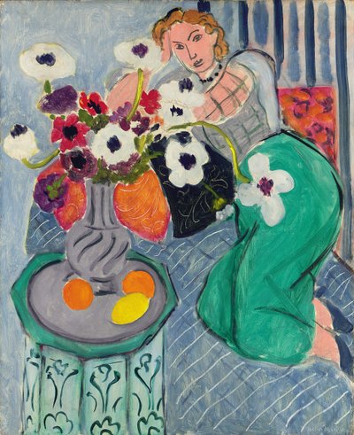 オダリスク、ブルーハーモニー 作： Henri Matisse