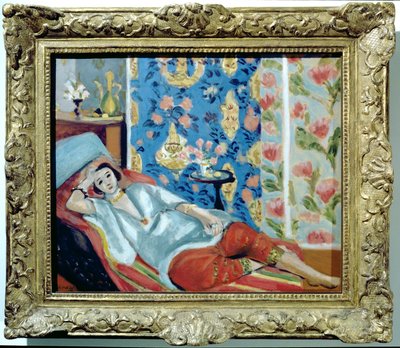 赤いキュロットのオダリスク 作： Henri Matisse