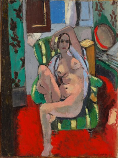 タンバリンを持ったオダリスク 作： Henri Matisse