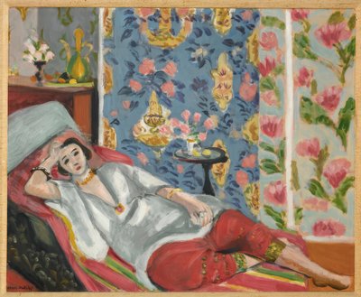 赤いズボンのオダリスク 作： Henri Matisse