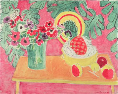 パイナップルとアネモネ 作： Henri Matisse
