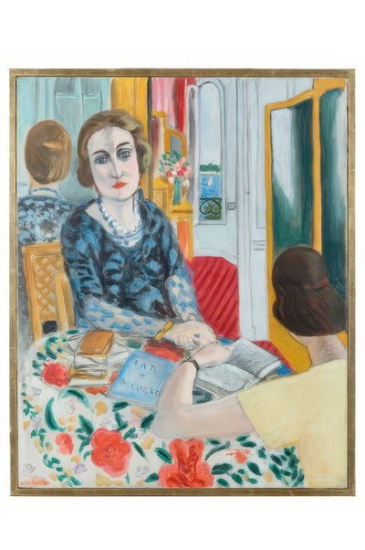 グールゴー男爵夫人（旧姓エヴァ・ゲバルト）の肖像 作： Henri Matisse